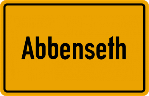 Ortsschild Abbenseth