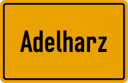 Ortsschild Adelharz, Allgäu
