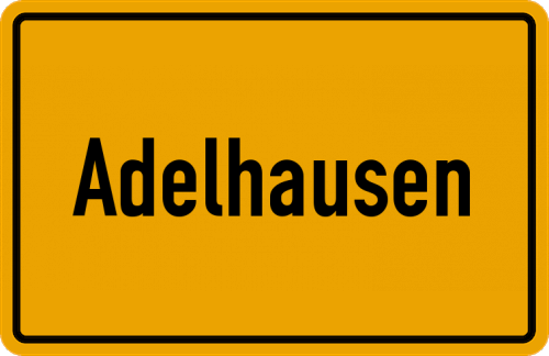 Ortsschild Adelhausen