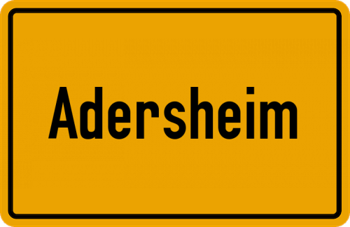 Ortsschild Adersheim