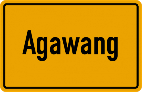 Ortsschild Agawang