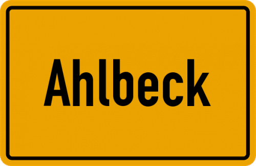 Ortsschild Ahlbeck