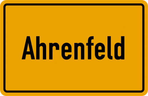 Ortsschild Ahrenfeld