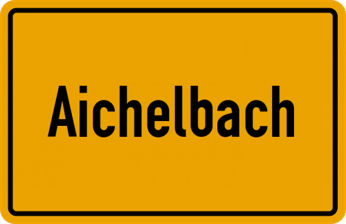 Ortsschild Aichelbach