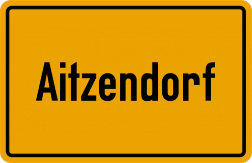 Ortsschild Aitzendorf