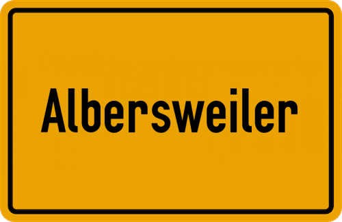 Ortsschild Albersweiler