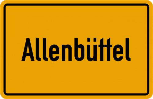 Ortsschild Allenbüttel