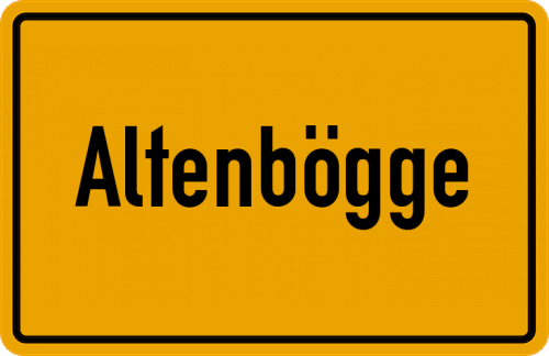 Ortsschild Altenbögge