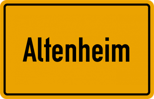 Ortsschild Altenheim