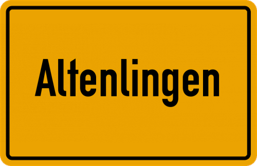 Ortsschild Altenlingen