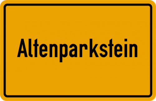 Ortsschild Altenparkstein
