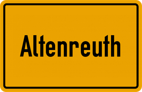 Ortsschild Altenreuth