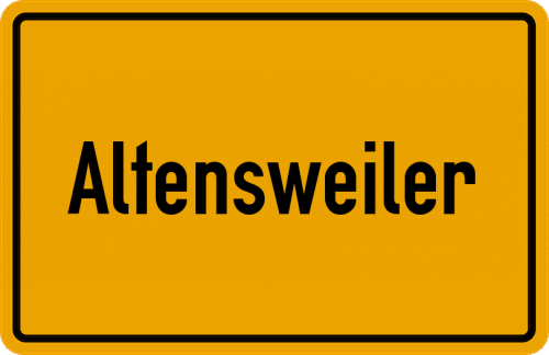 Ortsschild Altensweiler