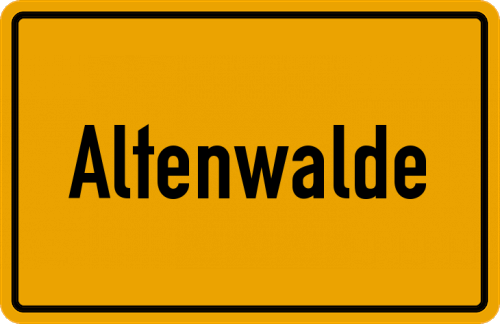 Ortsschild Altenwalde