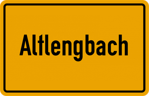 Ortsschild Altlengbach