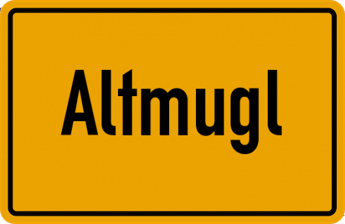 Ortsschild Altmugl