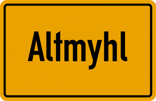 Ortsschild Altmyhl