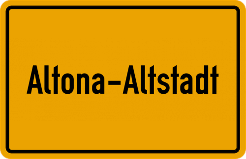 Ortsschild Altona-Altstadt