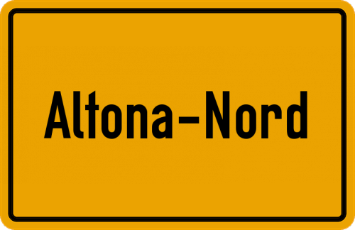 Ortsschild Altona-Nord
