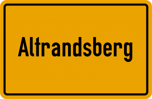 Ortsschild Altrandsberg