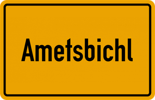 Ortsschild Ametsbichl