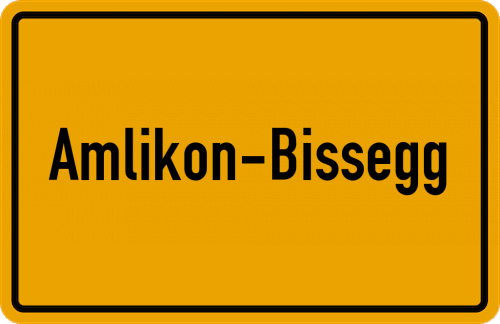 Ortsschild Amlikon-Bissegg