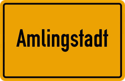 Ortsschild Amlingstadt