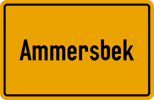 Ortsschild Ammersbek