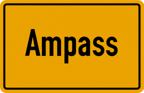 Ortsschild Ampass