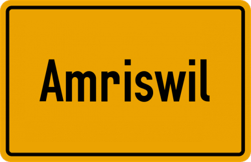 Ortsschild Amriswil