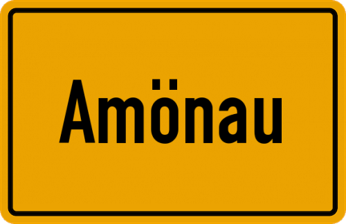 Ortsschild Amönau