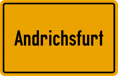Ortsschild Andrichsfurt