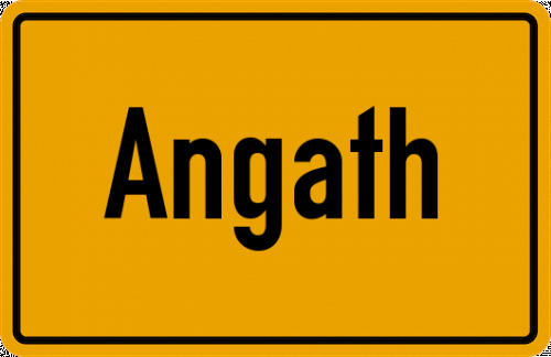 Ortsschild Angath