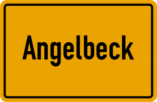 Ortsschild Angelbeck