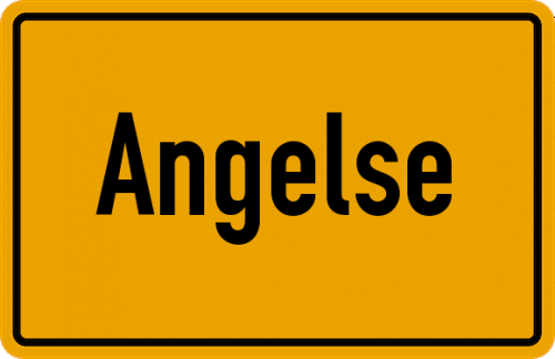 Ortsschild Angelse
