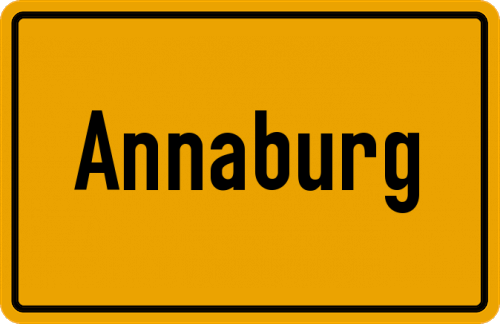 Ortsschild Annaburg, Sachsen-Anhalt