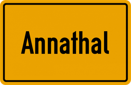 Ortsschild Annathal
