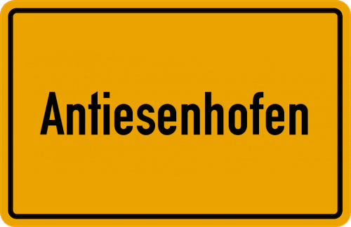 Ortsschild Antiesenhofen