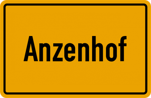 Ortsschild Anzenhof