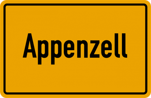 Ortsschild Appenzell