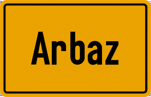 Ortsschild Arbaz
