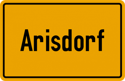 Ortsschild Arisdorf