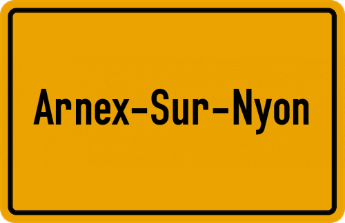 Ortsschild Arnex-sur-Nyon