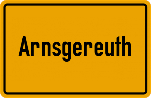 Ortsschild Arnsgereuth
