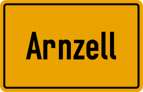 Ortsschild Arnzell