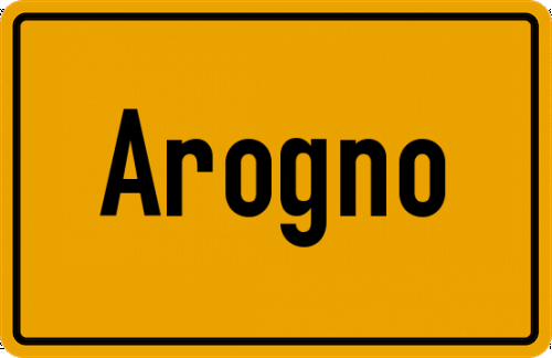 Ortsschild Arogno