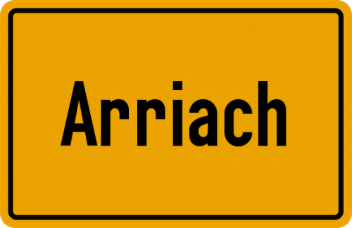 Ortsschild Arriach
