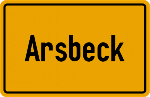 Ortsschild Arsbeck