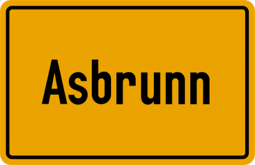 Ortsschild Asbrunn
