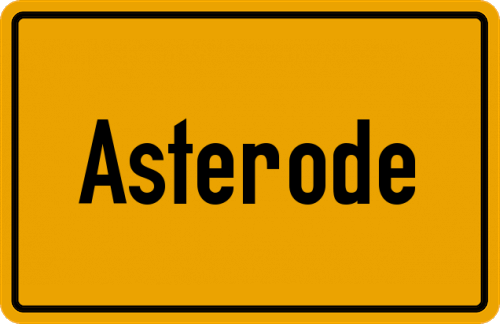 Ortsschild Asterode